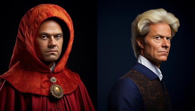 A side-by-side comparison of Henry Cavill as Geralt in the Netflix series and a fan art depiction of Geralt based on the book descriptions, emphasizing the differences in appearance and demeanor.