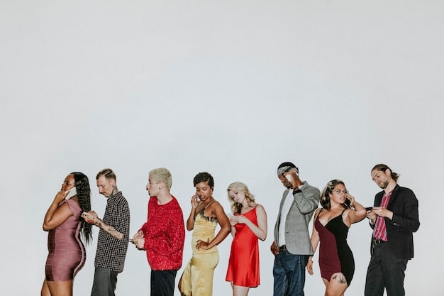 A wide shot depicting the diverse cast of 