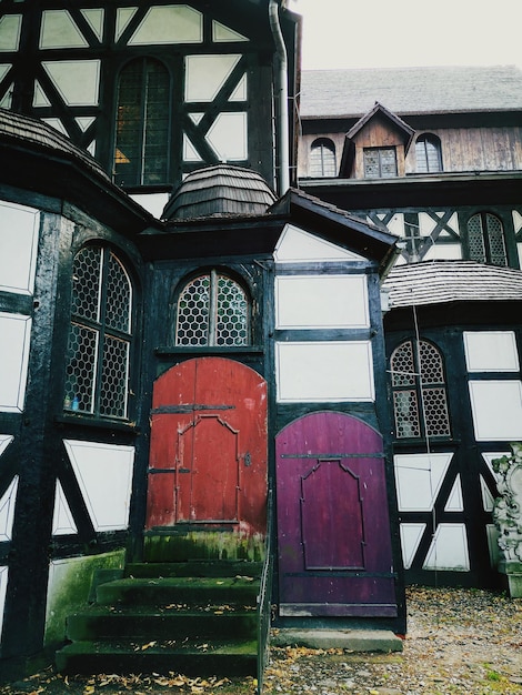 A wide shot of the Barrandov Studios set in Prague showcasing the detailed medieval-themed facades built for The Witcher.
