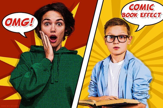 A close-up image showcasing two different styles of comic book art side-by-side: on the left, a grayscale sketch of a character portrait with heavy pencil shading, and on the right, the same character digitally rendered in full color, with crisp lines and vibrant highlights.