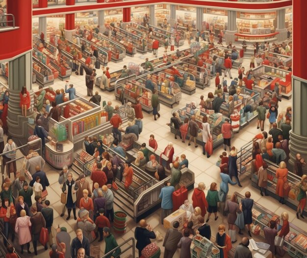 A wide shot of a comic book convention, with numerous vendors selling CGC-graded comic books. Collectors are examining the comics with interest.