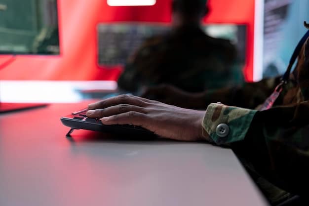 A close-up shot of a developer's hands skillfully working with game code on a monitor, emphasizing the technical skills and attention to detail required at CD Projekt Red.