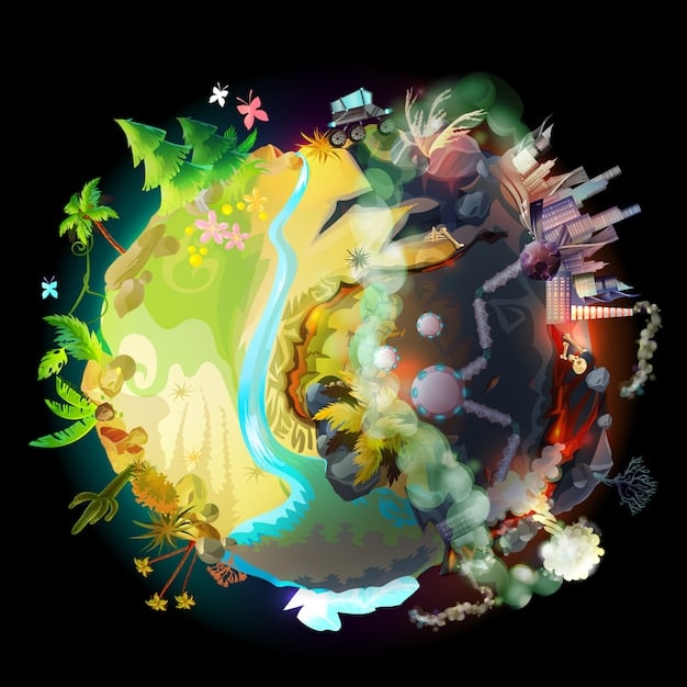 A digital illustration depicting various types of UAPs against a backdrop of Earth's atmosphere, with each UAP labeled with question marks to signify their unknown nature.