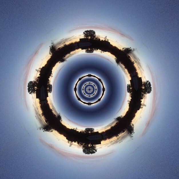 A symbolic depiction of the Ein Sof, represented as a boundless circle of light emanating outwards to create the universe.
