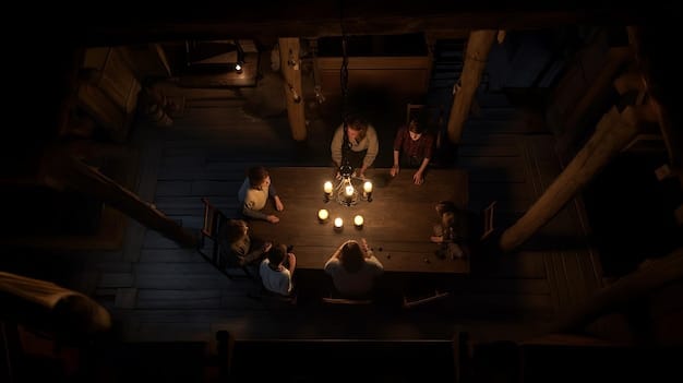 A dimly lit room with various people participating in a séance around a wooden table. The participants have their hands placed on an antique Ouija board, and the flickering candlelight sets an eerie mood. The scene captures the serious interest in paranormal activities and the connection to haunted artifacts. The image subtly highlights Are Haunted Artifact Sales on the Rise? New Data Shows a 15% Increase in the US Market This Year.