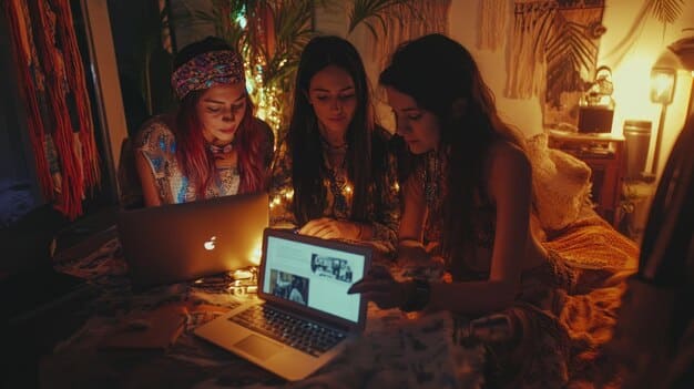 A screenshot of a vibrant online forum dedicated to witchcraft. Members are actively engaged in discussions about spellwork, herbalism, and divination. The atmosphere is supportive and encouraging, reflecting the spirit of The Rise of Online Covens: How Digital Witchcraft is Shaping Modern Spiritual Practices in the US.