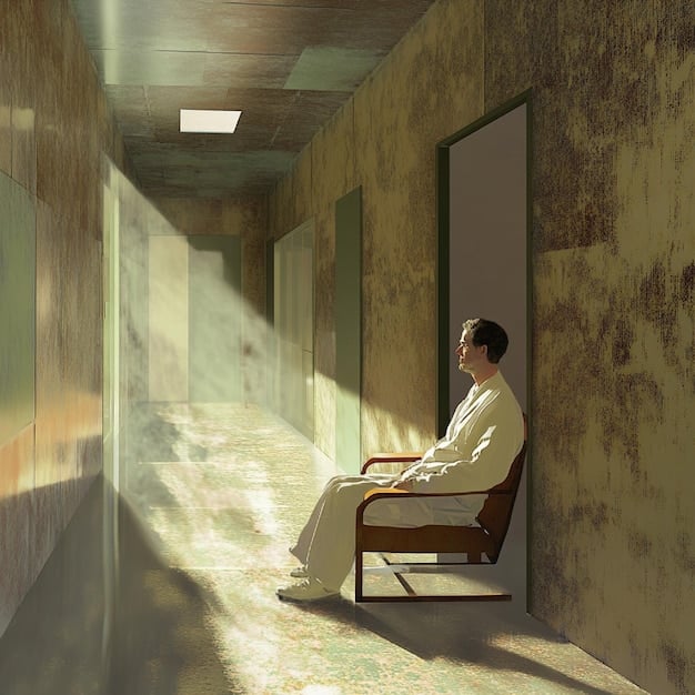 A conceptual image of a person sitting in a quiet room, focusing intensely, and visualizing a distant location in their mind's eye, depicting the essence of Remote Viewing Research: Government Documents Declassified – What Secrets Do They Reveal?.