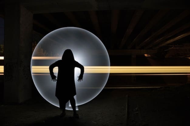 A person surrounded by a glowing protective shield, deflecting dark shadowy figures attempting to reach them. The shield is bright and colorful, contrasting sharply with the dark figures, illustrating the concept of protection against spiritual drain. This relates to Are Energy Vampires Real? Understanding the Phenomenon and How to Protect Yourself by showing a visual representation of shielding.