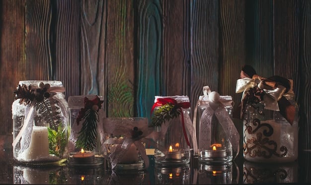A close-up shot of a witch's altar adorned with various items such as crystals, herbs, candles, and tarot cards. The altar is bathed in soft, natural light, creating a mystical and inviting atmosphere.