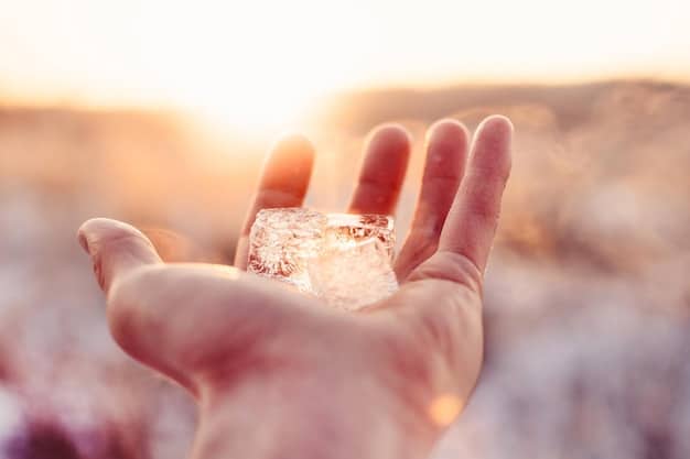 A close-up shot of hands gently holding a crystal during meditation, with soft, blurred backgrounds of candles and peaceful scenery. The focus is on the crystal's texture and the hands' gentle touch, illustrating using crystals as a meditation aid for 'Connecting with Your Spirit Guides: Techniques for Receiving Guidance and Support'.